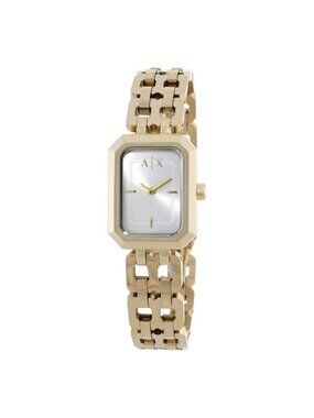 Armani Exchange AX4016 Womens Watch 26mm Silver Tone Stainless New Battery 6.25\